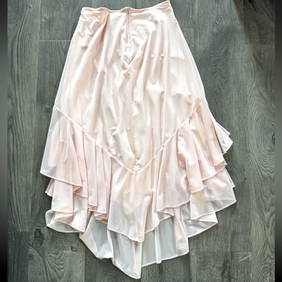 TADASHI SHOJI Neiman Marcus Long Midi Bubble Pink Tulle Ballet Skirt S M 0 2 4 6 - Picture 2 of 7